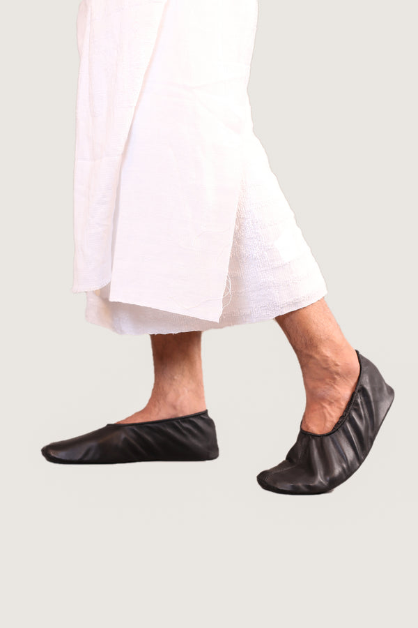 Full Grain Stretchable Short Leather Socks