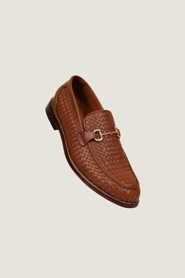 Men's Woven Leather Loafer