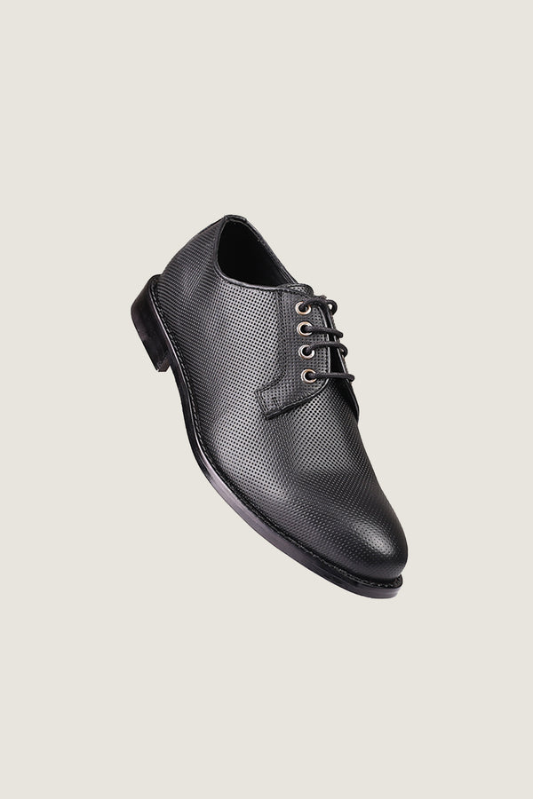 Men's Formal Leather Shoes Dotted Style