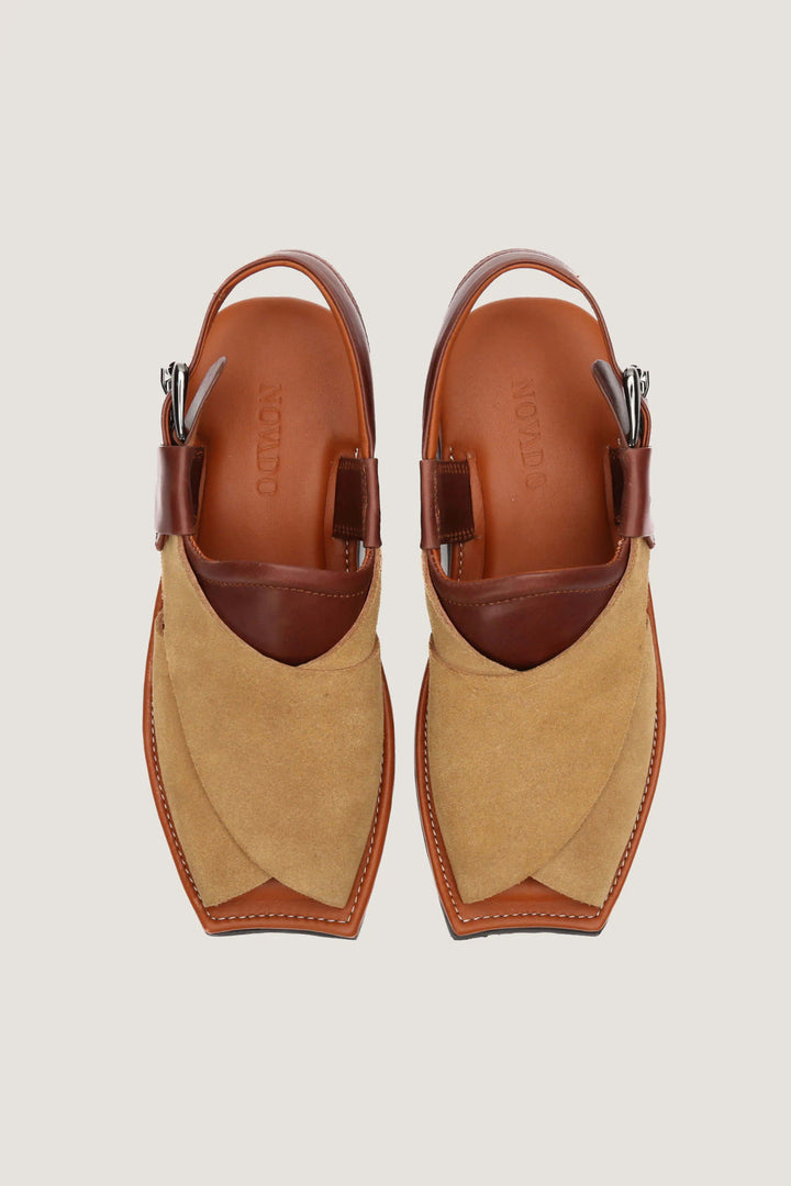 Gull Khan Contrast Leather | T-Shape Novado