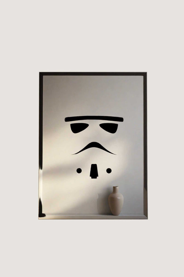 Stormtrooper Minimalist Star Wars Leather Art  - Novado