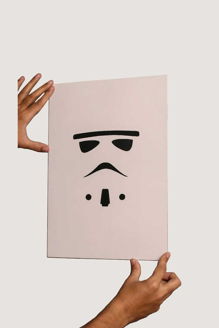 Stormtrooper Minimalist Star Wars Leather Art  - Novado