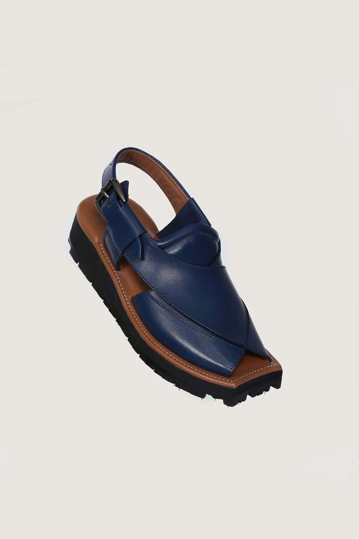 <strong>Kaptaan Peshawari Chappal in Blue Color</strong> is a symbol of style, tradition, and craftsmanship