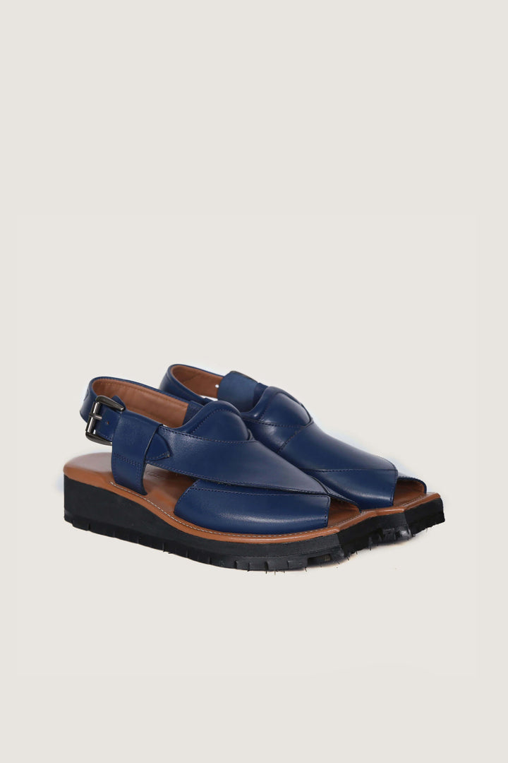 Kaptaan Peshawari Chappal in Blue Color</strong> is a symbol of style, tradition, and craftsmanship
