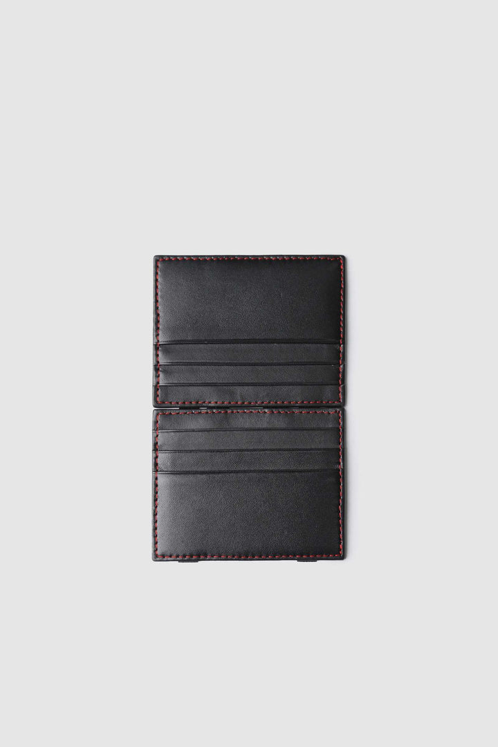 Magic Wallet Black with Red Stitched Novado