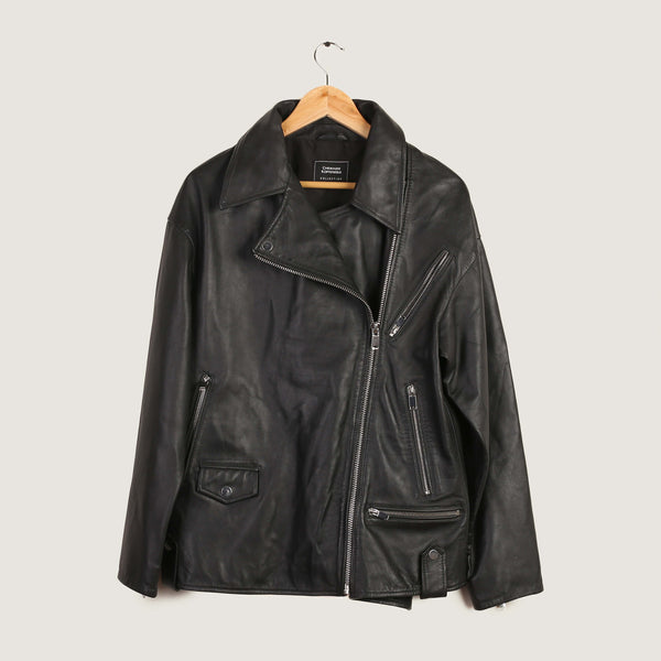 Men's Biker Leather Jacket Novado