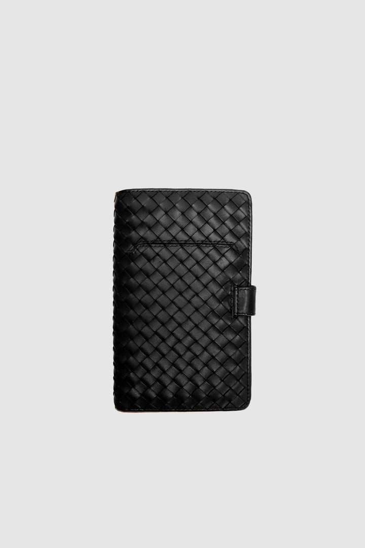 Woven Leather Travel Wallet | Passport Wallet Novado